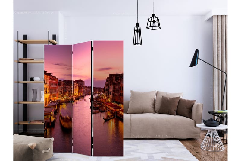 CITY OF LOVERS VENICE BY NIGHT Rumsavdelare 135x172 cm - Artgeist sp. z o. o. - Inredning & dekor - Dekor & inredningsdetaljer - Rumsavdelare