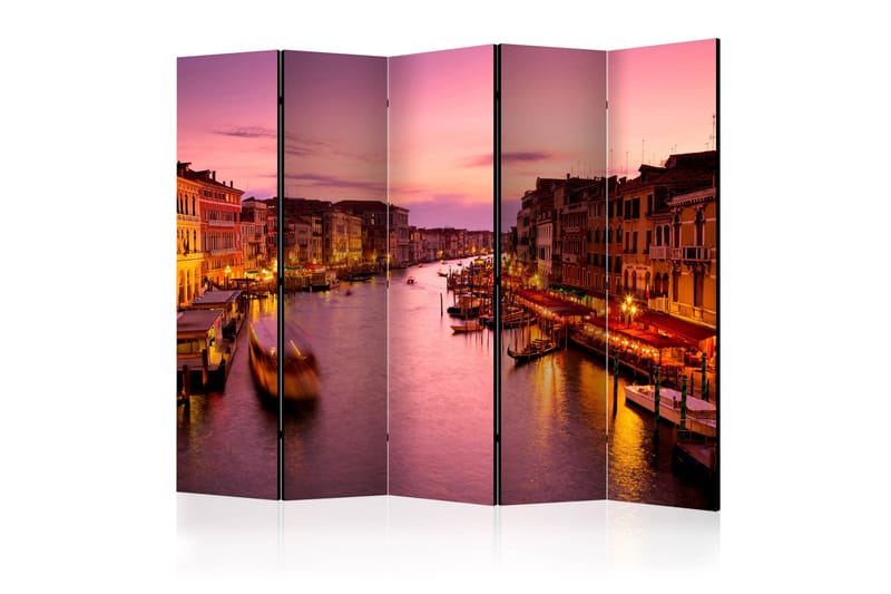 CITY OF LOVERS VENICE BY NIGHT Rumsavdelare 225x172 cm - Artgeist sp. z o. o. - Rumsavdelare