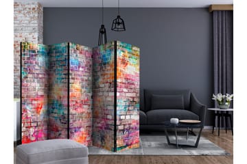 Rumsavdelare - Colourful Brick II 225x172 - Artgeist sp. z o. o. - Inredning & dekor - Dekor & inredningsdetaljer - Rumsavdelare