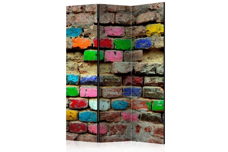 COLOURFUL BRICKS Rumsavdelare 135x172 cm, Artgeist sp. z o. o.
