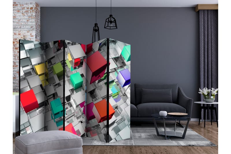 COLOURS OF METAL Rumsavdelare 225x172 cm - Artgeist sp. z o. o. - Inredning & dekor - Dekor & inredningsdetaljer - Rumsavdelare