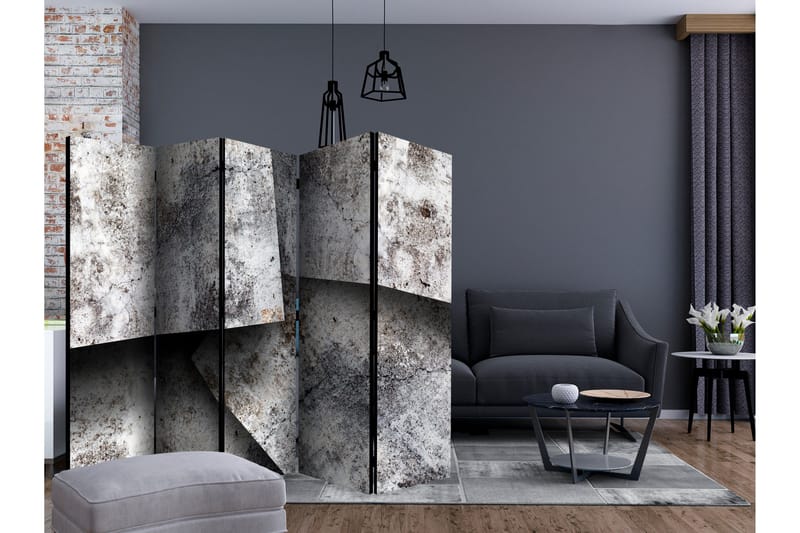 CONCRETE CARDS Rumsavdelare 225x172 cm - Artgeist sp. z o. o. - Inredning & dekor - Dekor & inredningsdetaljer - Rumsavdelare