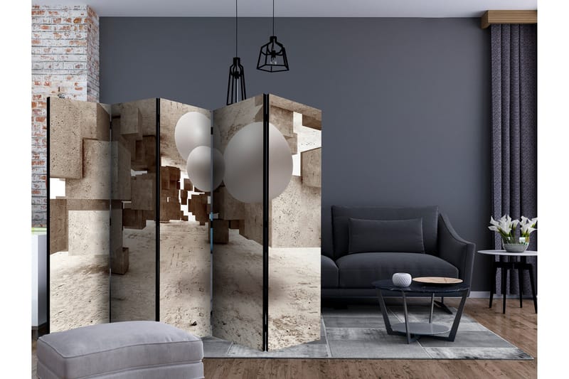 CONCRETE MAZE Rumsavdelare 225x172 cm - Artgeist sp. z o. o. - Inredning & dekor - Dekor & inredningsdetaljer - Rumsavdelare