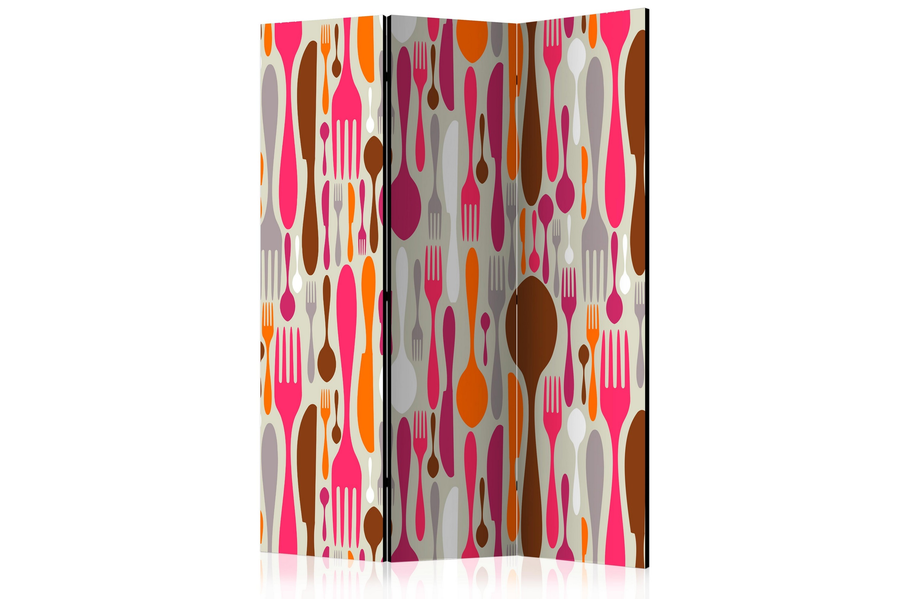 CUTLERY PINK AND VIOLET Rumsavdelare 135x172 cm - Artgeist sp. z o. o.