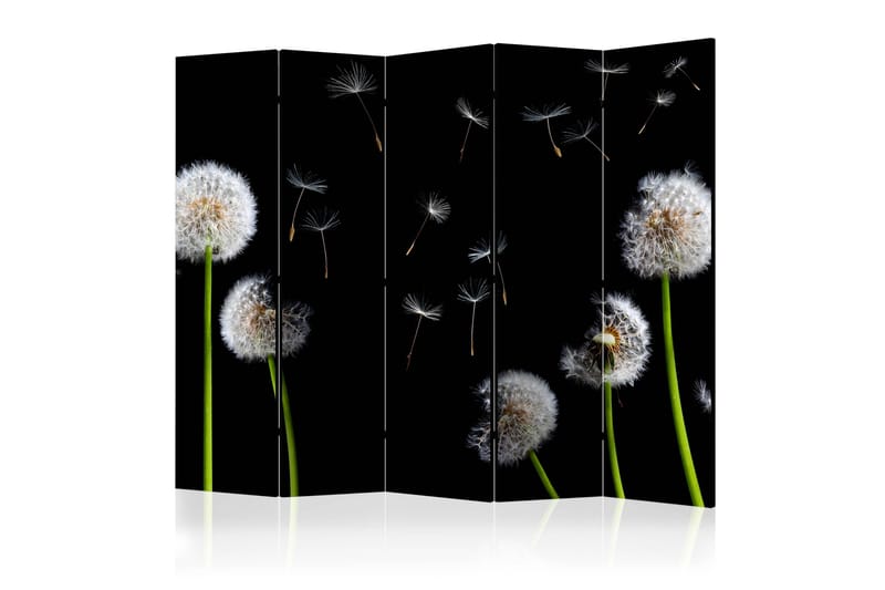 DANDELIONS IN THE WIND Rumsavdelare 225x172 cm, Artgeist sp. z o. o.