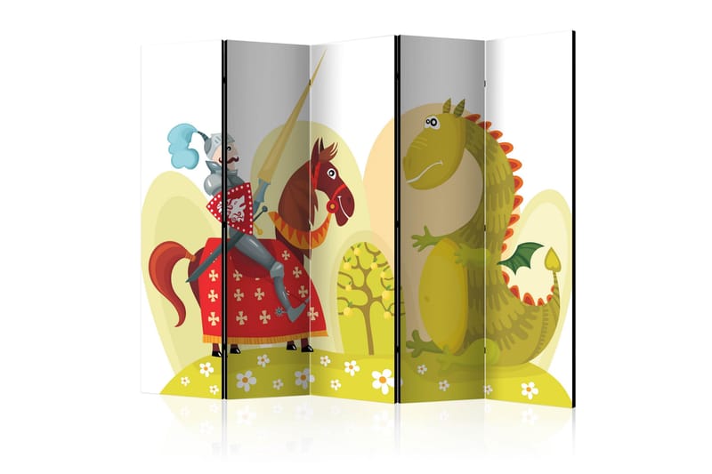DRAGON AND KNIGHT Rumsavdelare 225x172 cm - Artgeist sp. z o. o. - Inredning & dekor - Dekor & inredningsdetaljer - Rumsavdelare