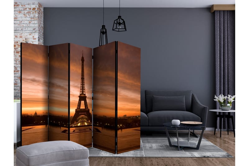 EIFFEL TOWER AT DAWN Rumsavdelare 225x172 cm - Artgeist sp. z o. o. - Inredning & dekor - Dekor & inredningsdetaljer - Rumsavdelare