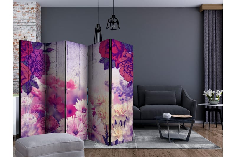 Rumsavdelare - Flowers Memories II 225x172 - Artgeist sp. z o. o. - Inredning & dekor - Dekor & inredningsdetaljer - Rumsavdelare