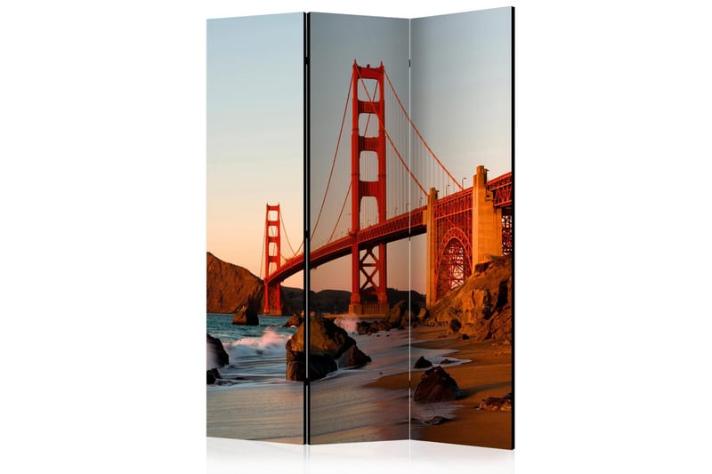 Rumsavdelare - Golden Gate Bridge - sunset 135x172, Artgeist sp. z o. o.