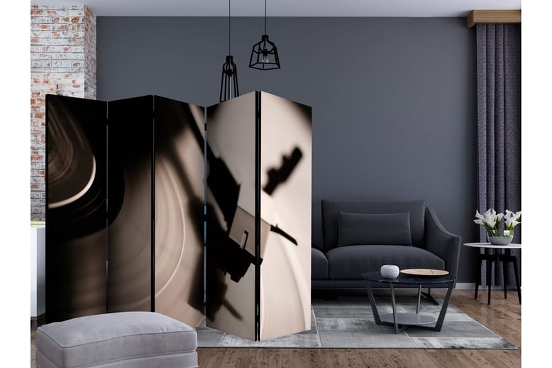 GRAMOPHONE AND VINYL RECORD Rumsavdelare 225x172 cm - Artgeist sp. z o. o. - Inredning & dekor - Dekor & inredningsdetaljer - Rumsavdelare