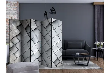 Rumsavdelare - Gray background 3D II 225x172 - Artgeist sp. z o. o. - Inredning & dekor - Dekor & inredningsdetaljer - Rumsavdelare