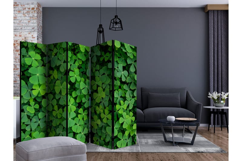 Rumsavdelare - Green Clover II 225x172 - Artgeist sp. z o. o. - Inredning & dekor - Dekor & inredningsdetaljer - Rumsavdelare