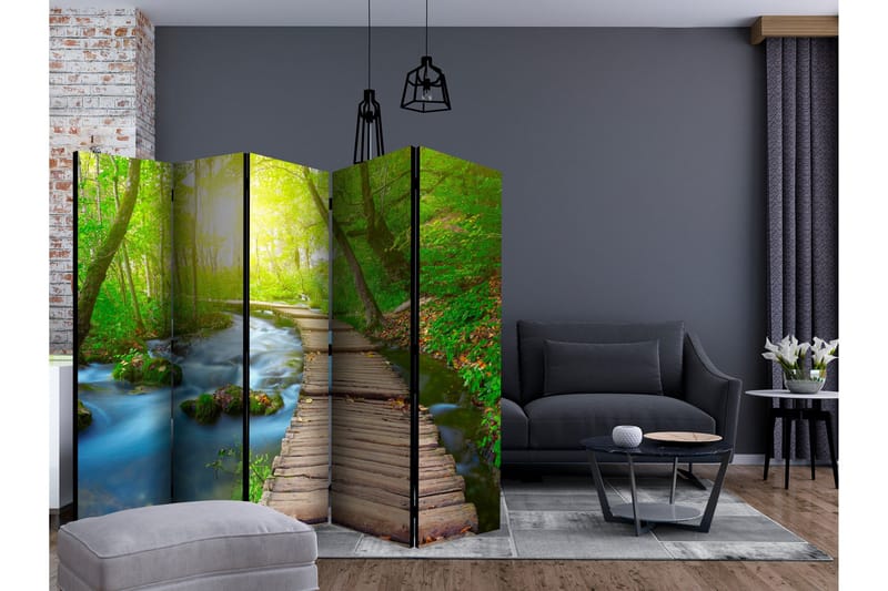 Rumsavdelare - Green forest II 225x172 - Artgeist sp. z o. o. - Inredning & dekor - Dekor & inredningsdetaljer - Rumsavdelare