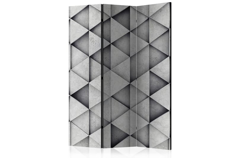 GREY TRIANGLES Rumsavdelare 135x172 cm - Artgeist sp. z o. o. - Inredning & dekor - Dekor & inredningsdetaljer - Rumsavdelare