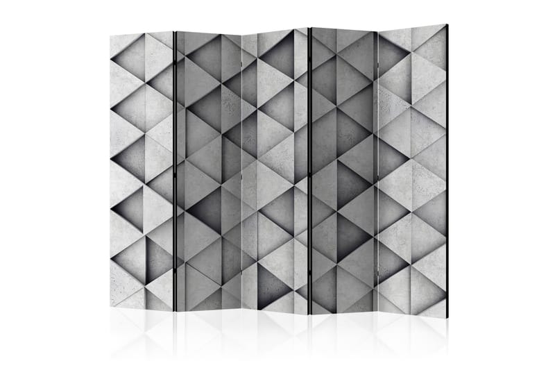 GREY TRIANGLES Rumsavdelare 225x172 cm - Artgeist sp. z o. o. - Inredning & dekor - Dekor & inredningsdetaljer - Rumsavdelare
