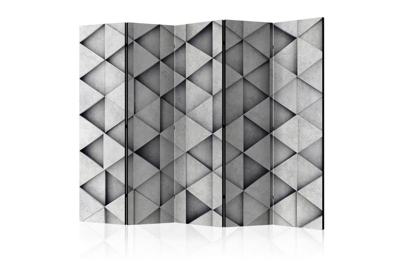GREY TRIANGLES Rumsavdelare 225x172 cm, Artgeist sp. z o. o.