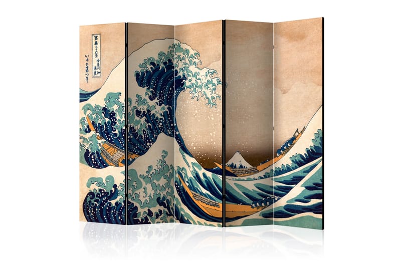 HOKUSAI KANAGAWA Rumsavdelare 225x172 cm - Artgeist sp. z o. o. - Rumsavdelare