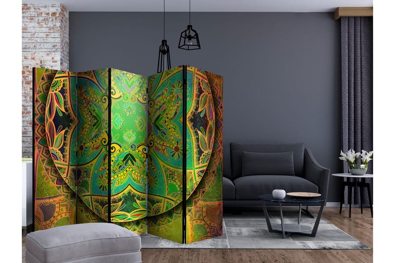 MANDALA EMERALD FANTASY Rumsavdelare 225x172 cm - Artgeist sp. z o. o. - Inredning & dekor - Dekor & inredningsdetaljer - Rumsavdelare