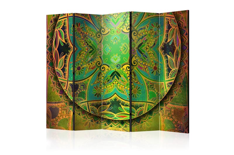 MANDALA EMERALD FANTASY Rumsavdelare 225x172 cm - Artgeist sp. z o. o. - Inredning & dekor - Dekor & inredningsdetaljer - Rumsavdelare
