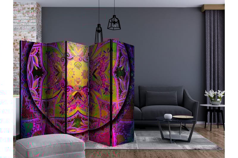 MANDALA PINK EXPRESSION Rumsavdelare 225x172 cm - Artgeist sp. z o. o. - Inredning & dekor - Dekor & inredningsdetaljer - Rumsavdelare
