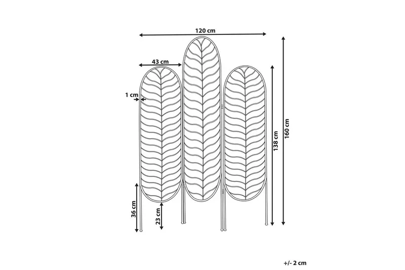 Rumsavdelare med 3 paneler Pescia - Inredning & dekor - Dekor & inredningsdetaljer - Rumsavdelare