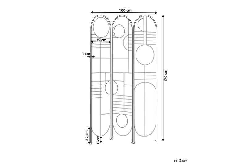 Rumsavdelare med 3 paneler Turania - Inredning & dekor - Dekor & inredningsdetaljer - Rumsavdelare