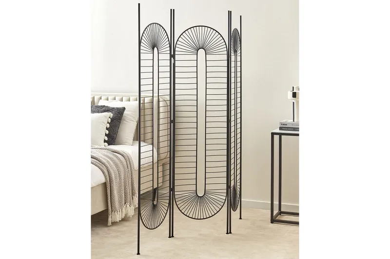 Rumsavdelare med 3 paneler Noale Svart - Svart - Inredning & dekor - Dekor & inredningsdetaljer - Rumsavdelare