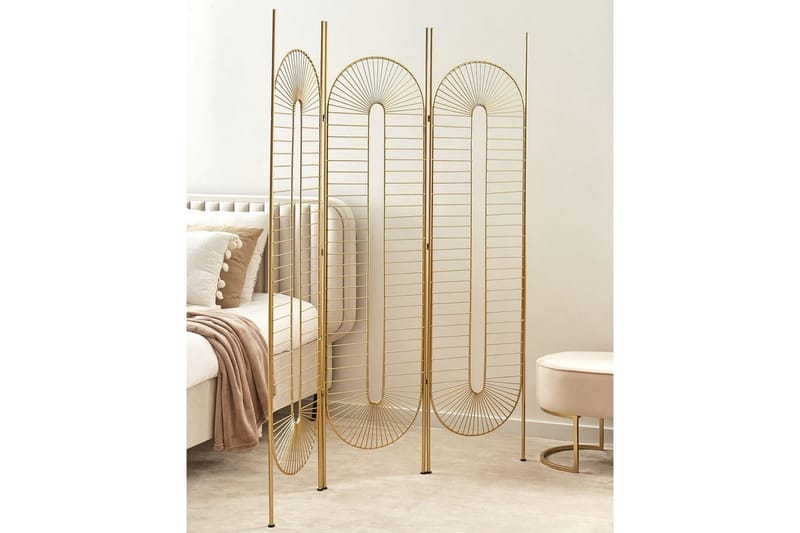 Rumsavdelare med 3 paneler Noale Guld - Guld - Inredning & dekor - Dekor & inredningsdetaljer - Rumsavdelare