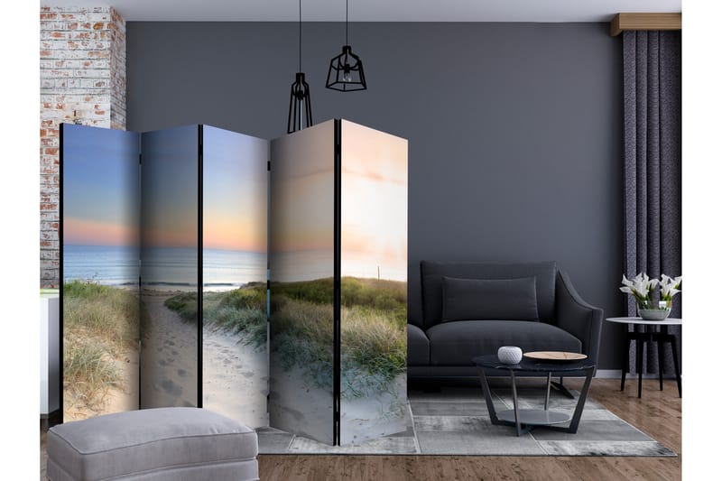 MORNING WALK ON THE BEACH Rumsavdelare 225x172 cm - Artgeist sp. z o. o. - Inredning & dekor - Dekor & inredningsdetaljer - Rumsavdelare
