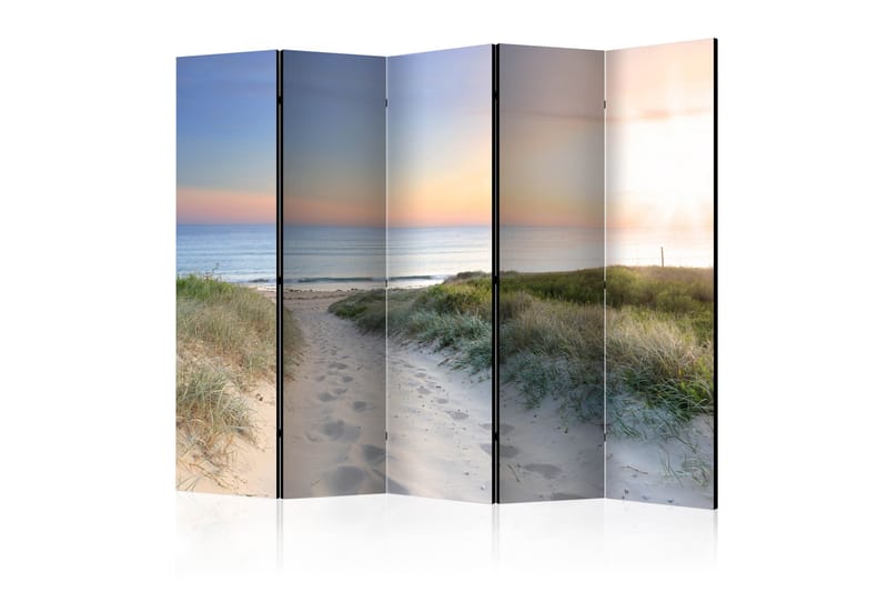 MORNING WALK ON THE BEACH Rumsavdelare 225x172 cm - Artgeist sp. z o. o. - Inredning & dekor - Dekor & inredningsdetaljer - Rumsavdelare