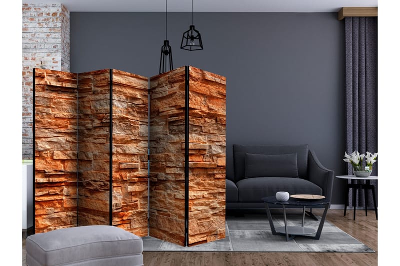 Rumsavdelare - Orange Stone II 225x172 - Artgeist sp. z o. o. - Inredning & dekor - Dekor & inredningsdetaljer - Rumsavdelare