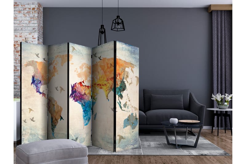 PAPER BIRDS Rumsavdelare 225x172 cm - Artgeist sp. z o. o. - Inredning & dekor - Dekor & inredningsdetaljer - Rumsavdelare