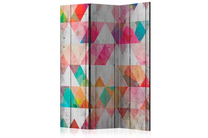 RAINBOW TRIANGLES Rumsavdelare 135x172 cm - Artgeist sp. z o. o. - Inredning & dekor - Dekor & inredningsdetaljer - Rumsavdelare
