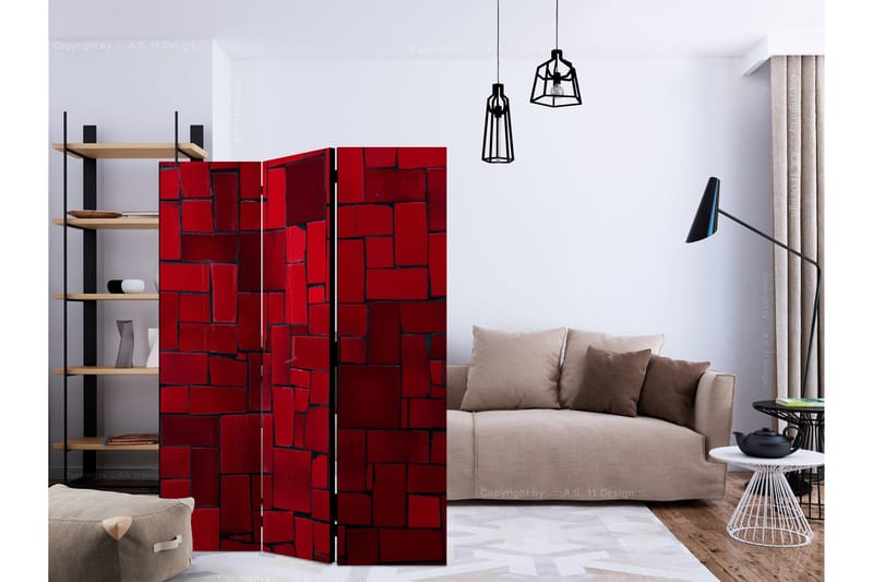Rumsavdelare - Red Imagination 135x172 - Artgeist sp. z o. o. - Inredning & dekor - Dekor & inredningsdetaljer - Rumsavdelare