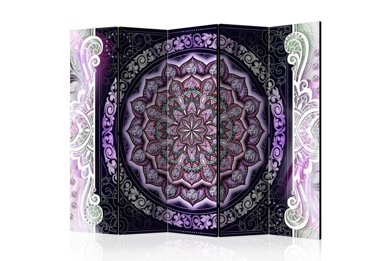 ROUND STAINED GLASS (VIOLET) Rumsavdelare 225x172 cm - Artgeist sp. z o. o. - Inredning & dekor - Dekor & inredningsdetaljer - Rumsavdelare