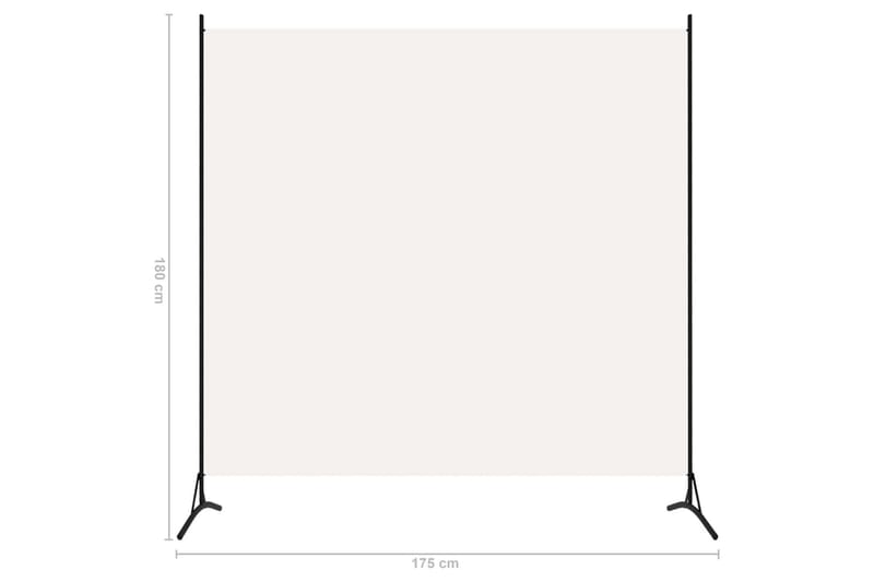 Rumsavdelare 1 panel gräddvit 175x180 cm - Vit - Inredning & dekor - Dekor & inredningsdetaljer - Rumsavdelare