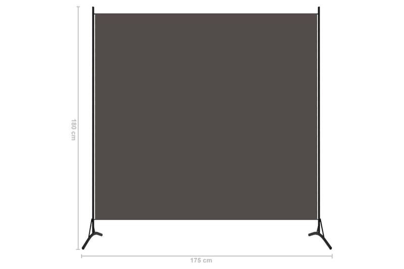 Rumsavdelare 1 panel antracit 175x180 cm - Grå - Inredning & dekor - Dekor & inredningsdetaljer - Rumsavdelare