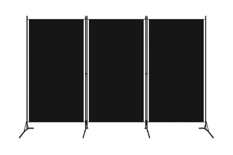 Rumsavdelare 3 paneler svart 260x180 cm - Svart - Inredning & dekor - Dekor & inredningsdetaljer - Rumsavdelare