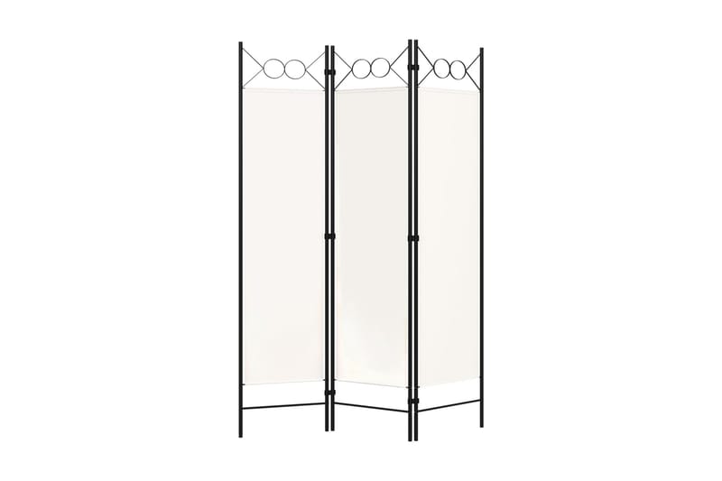 Rumsavdelare 3 paneler gräddvit 120x180 cm - Vit - Inredning & dekor - Dekor & inredningsdetaljer - Rumsavdelare