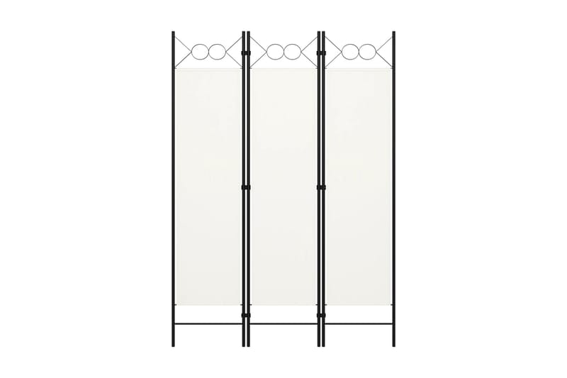 Rumsavdelare 3 paneler gräddvit 120x180 cm - Vit - Inredning & dekor - Dekor & inredningsdetaljer - Rumsavdelare