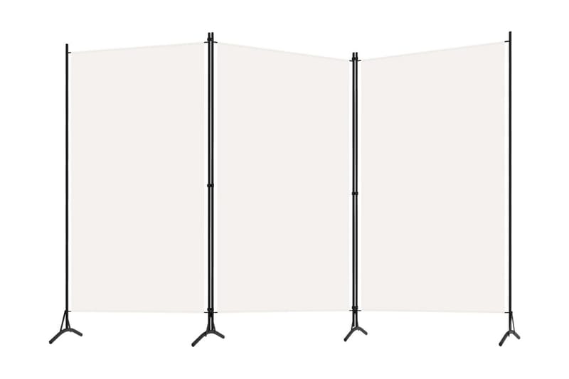 Rumsavdelare 3 paneler gräddvit 260x180 cm - Vit - Inredning & dekor - Dekor & inredningsdetaljer - Rumsavdelare