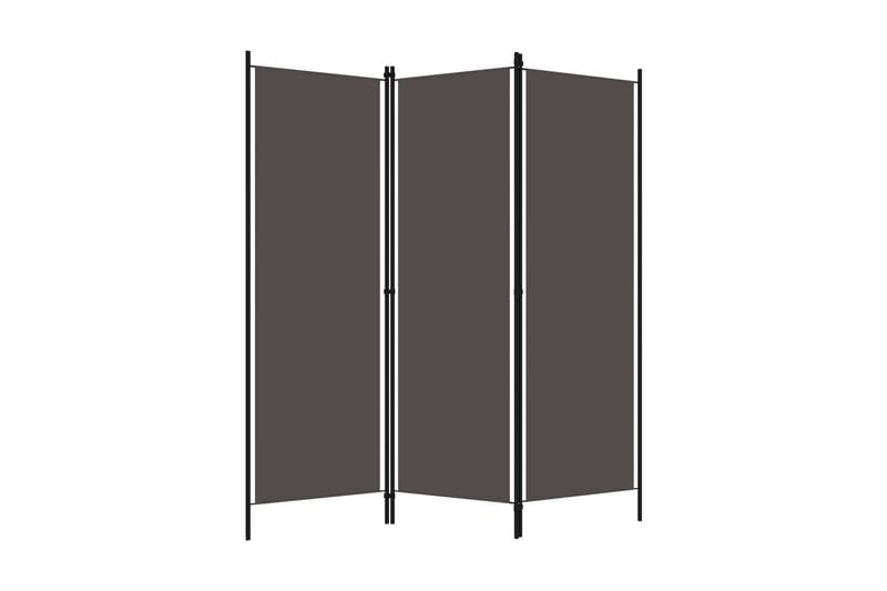 Rumsavdelare 3 paneler antracit 150x180 cm - Grå - Rumsavdelare