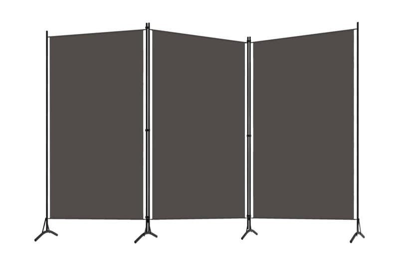 Rumsavdelare 3 paneler antracit 260x180 cm - Grå - Inredning & dekor - Dekor & inredningsdetaljer - Rumsavdelare