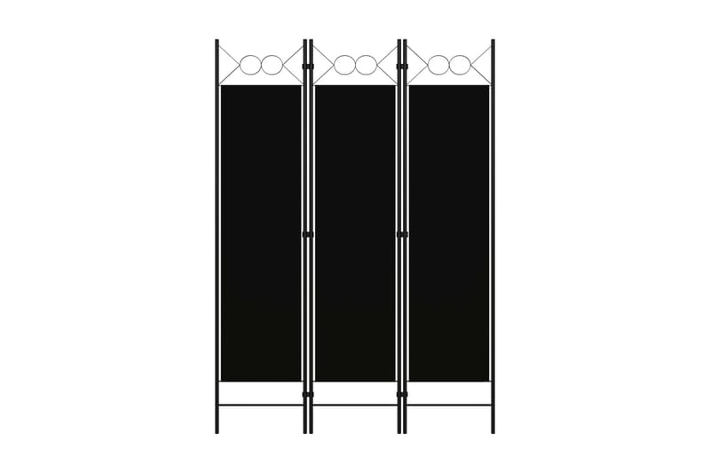 Rumsavdelare 3 paneler svart 120x180 cm - Svart - Inredning & dekor - Dekor & inredningsdetaljer - Rumsavdelare