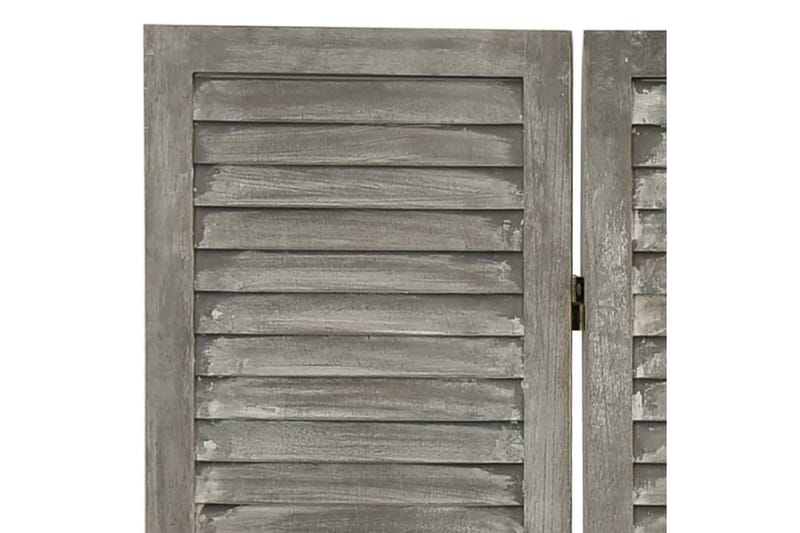 Rumsavdelare 3 paneler grå 106,5x166 cm massivt trä - Grå - Inredning & dekor - Dekor & inredningsdetaljer - Rumsavdelare