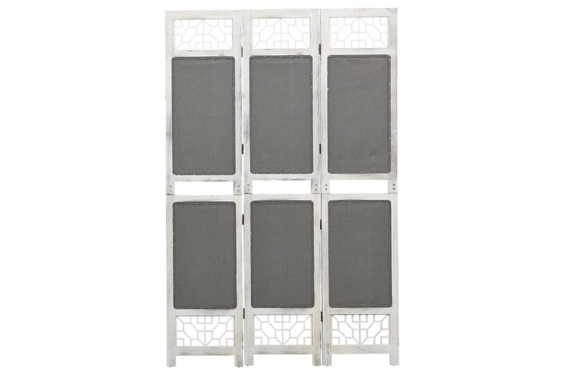 Rumsavdelare 3 paneler grå 105x165 cm tyg - Grå - Rumsavdelare