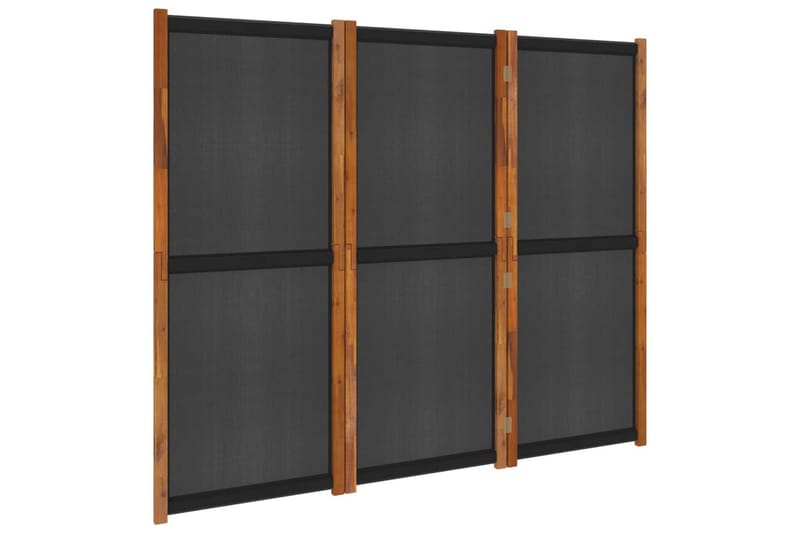 Rumsavdelare 3 paneler svart 210x180 cm - Svart - Inredning & dekor - Dekor & inredningsdetaljer - Rumsavdelare
