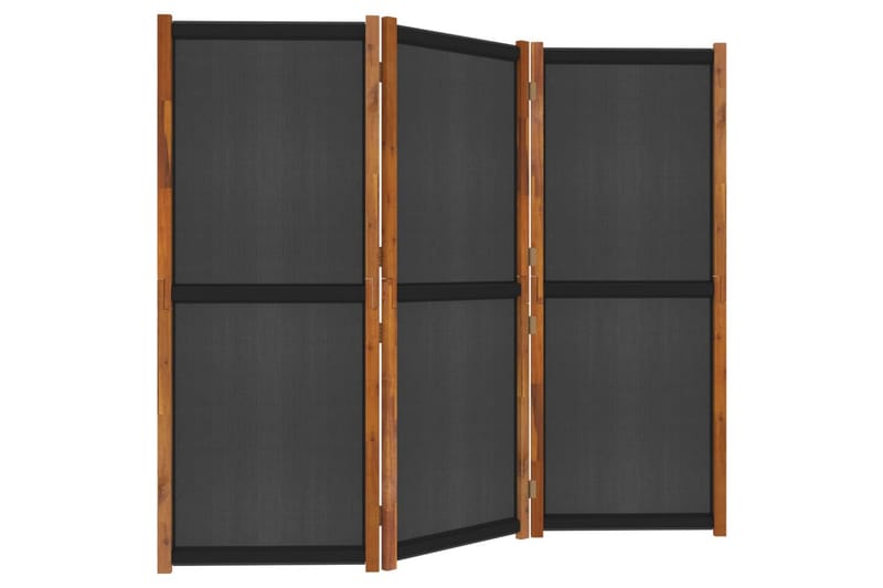 Rumsavdelare 3 paneler svart 210x180 cm - Svart - Inredning & dekor - Dekor & inredningsdetaljer - Rumsavdelare