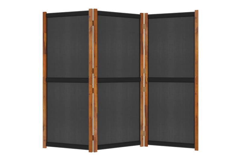 Rumsavdelare 3 paneler svart 210x180 cm - Svart - Inredning & dekor - Dekor & inredningsdetaljer - Rumsavdelare
