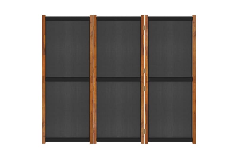 Rumsavdelare 3 paneler svart 210x180 cm - Svart - Inredning & dekor - Dekor & inredningsdetaljer - Rumsavdelare